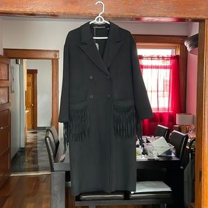All Saints freya trench coat with fringers/fingers